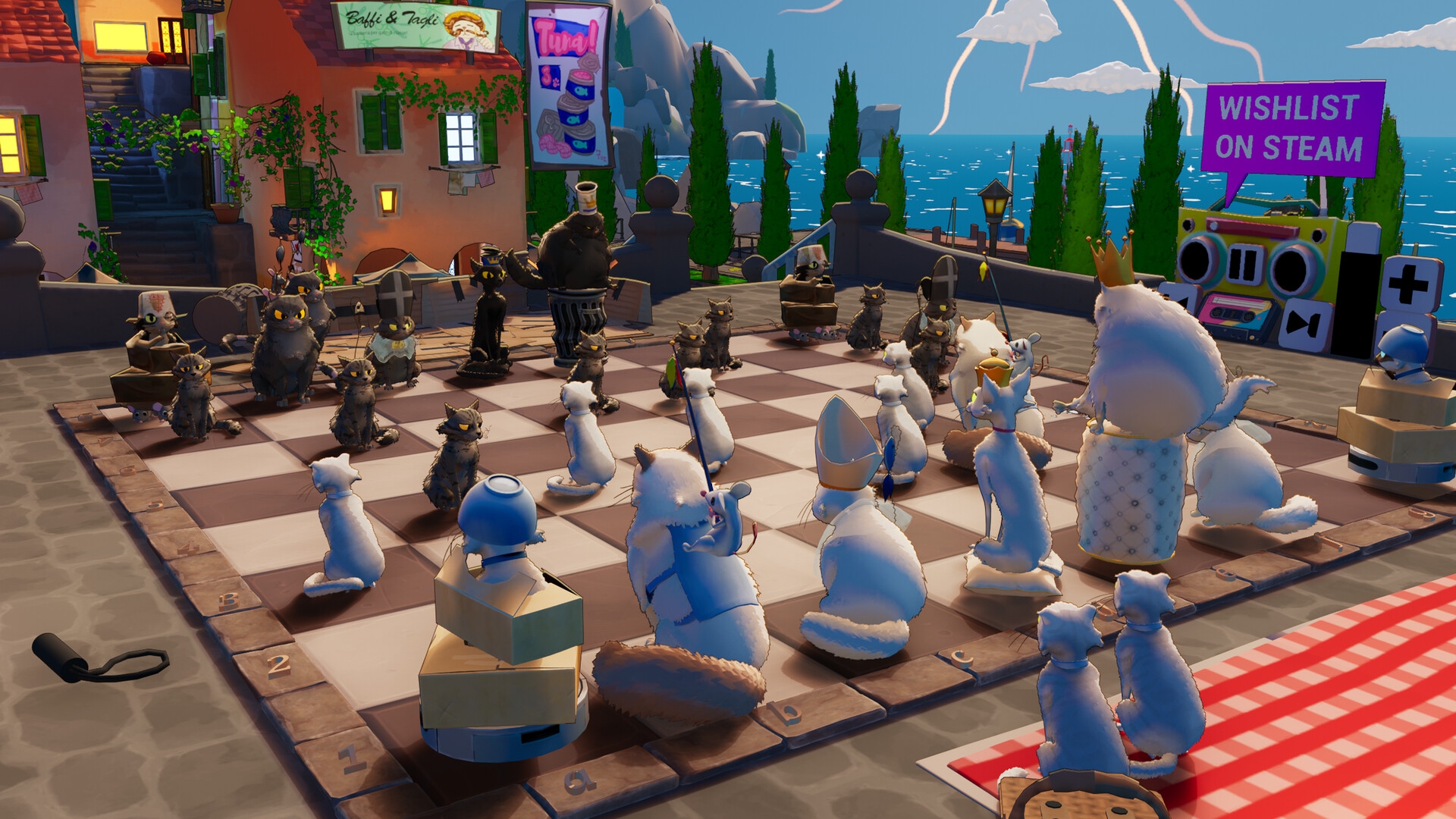 Представлена демо-версия игры Cat Chess — шахматы, в которых вместо фигур разные коты