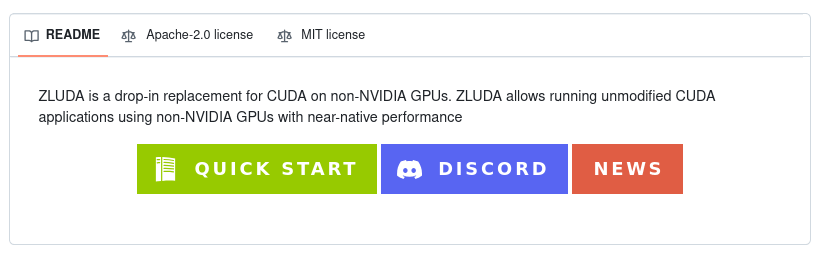 Выпуск ZLUDA 6 (инструментарий для запуска CUDA-приложений на GPU AMD), где PhysX теперь работает без видеокарты Nvidia
