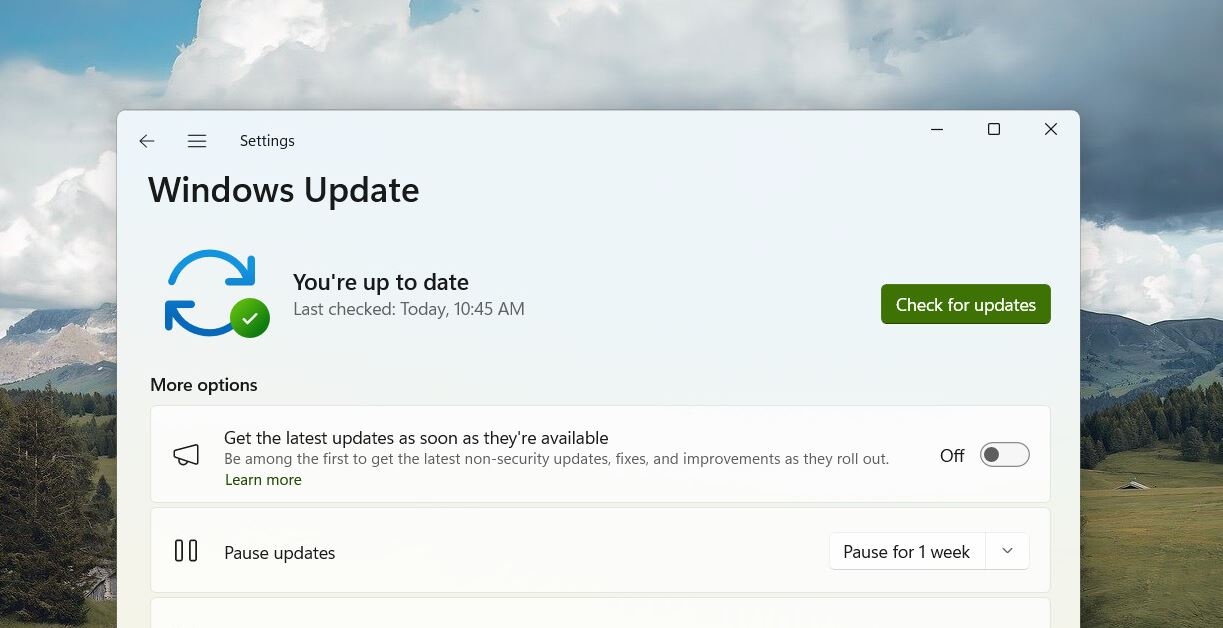 Microsoft исправит проблему апдейтов через Центр обновления Windows