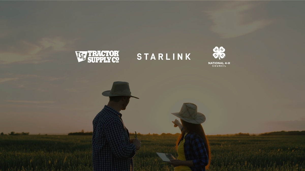 Starlink объединяется с Tractor Supply и 4-H для расширения доступа к интернету в сельской местности