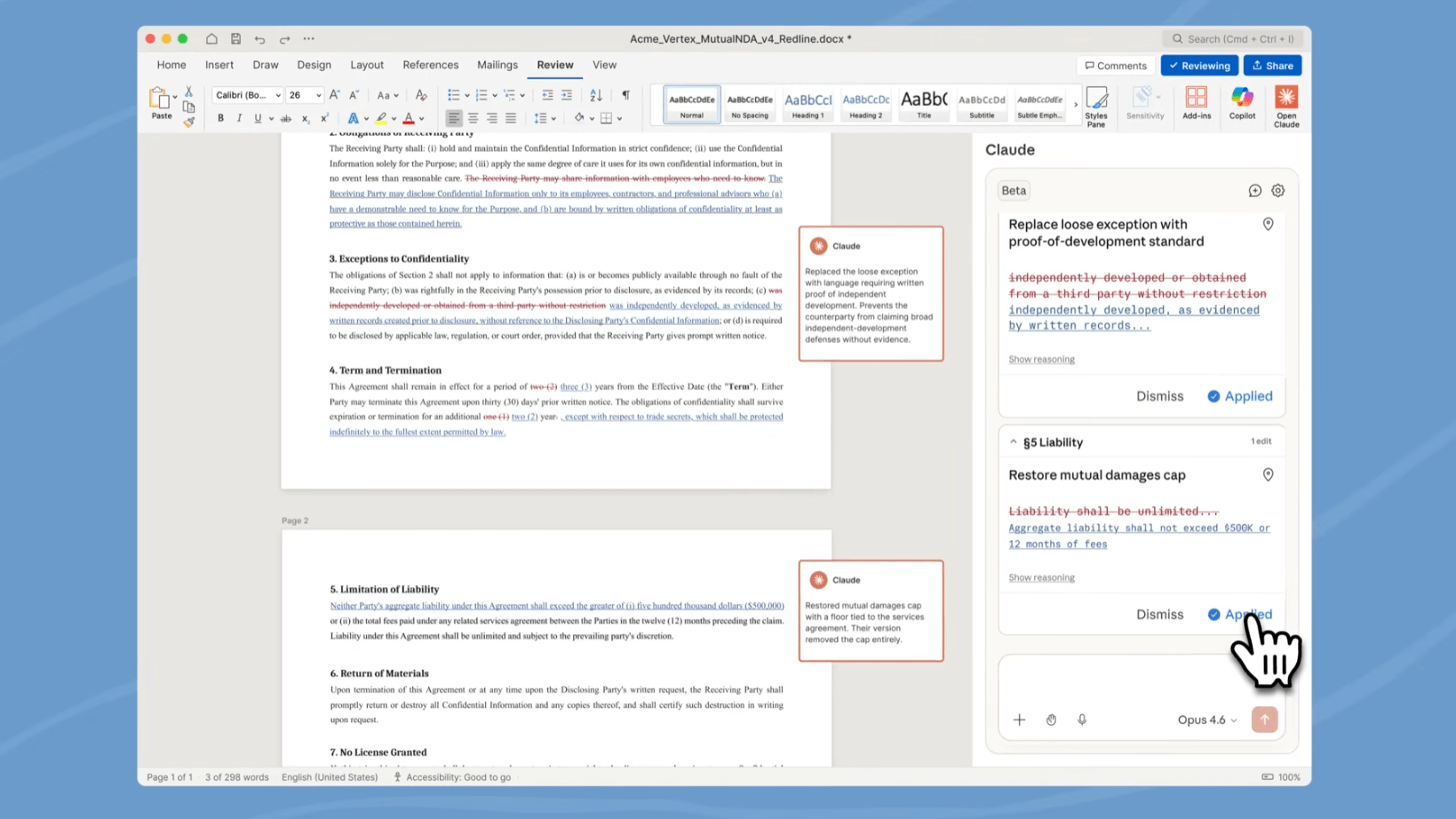 Anthropic представила Claude for Word – бета дополнения уже доступна