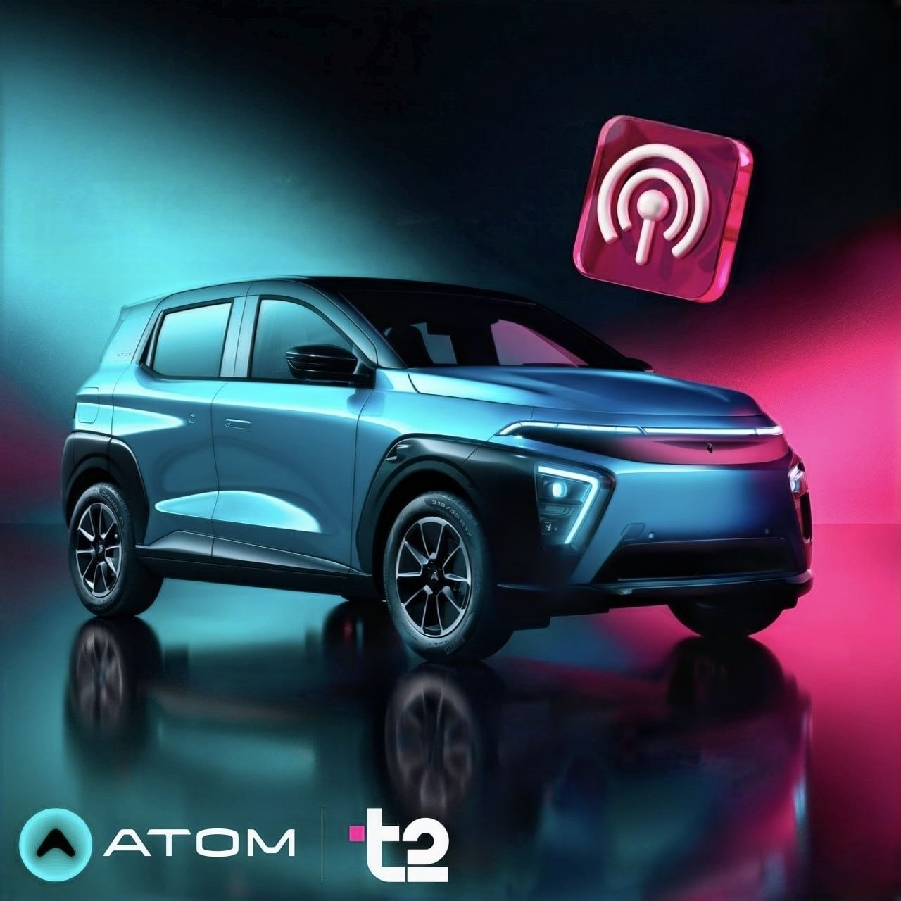 Серийный электромобиль «Атом» получил подключение мобильного интернета по eSIM