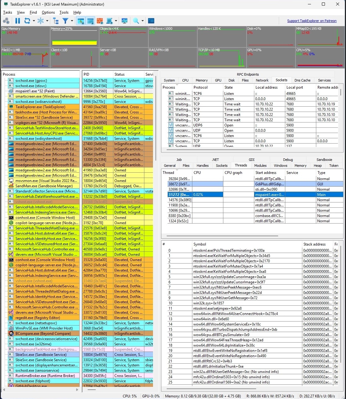 Вышел публичный инициатива TaskExplorer 1.8.0