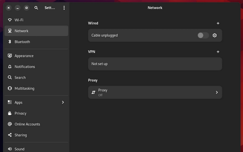 Версия интерфейса для упрощения настройки параметров сети NetworkManager 1.58