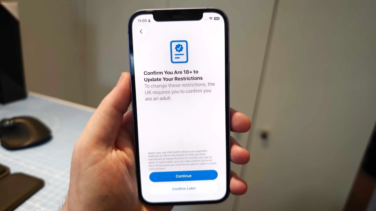 Apple ввела подтверждение возраста для пользователей в Великобритании