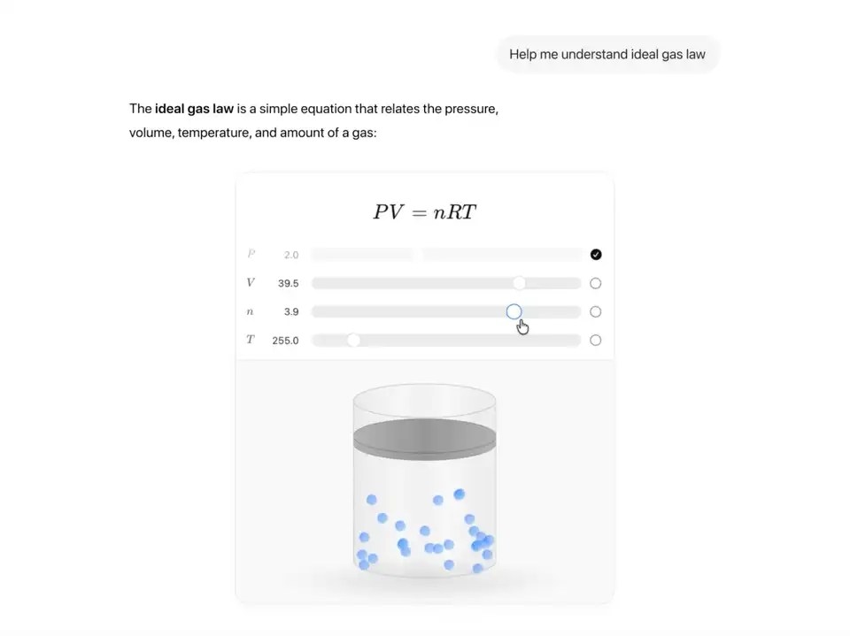 OpenAI добавила в ChatGPT интерактивные визуализации для STEM-дисциплин как развитие «режима обучения»