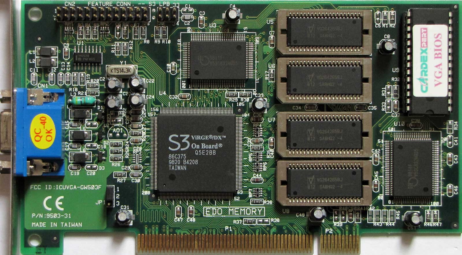 Энтузиаст пофиксил VBIOS на S3 Virge DX 4MB, так как графика по умолчанию вместо чёрного цвета показывала тёмно-серый