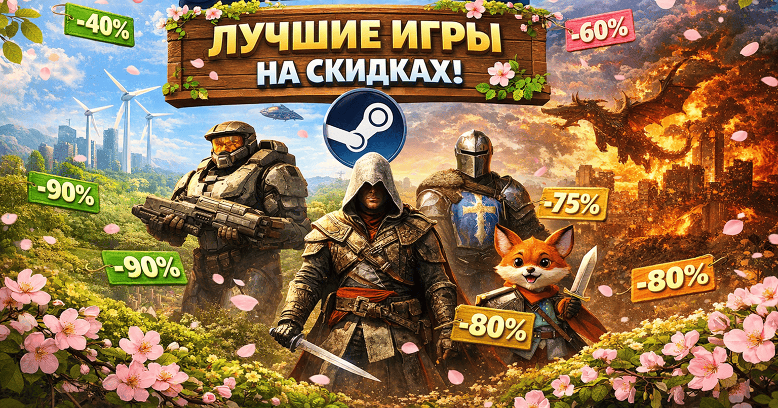 Весенняя распродажа Steam 2026: Лучшие игры на скидках