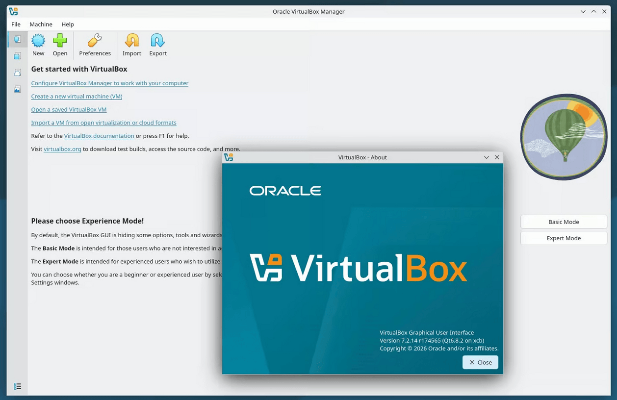 Вышла платформа виртуализации VirtualBox 7.2.14