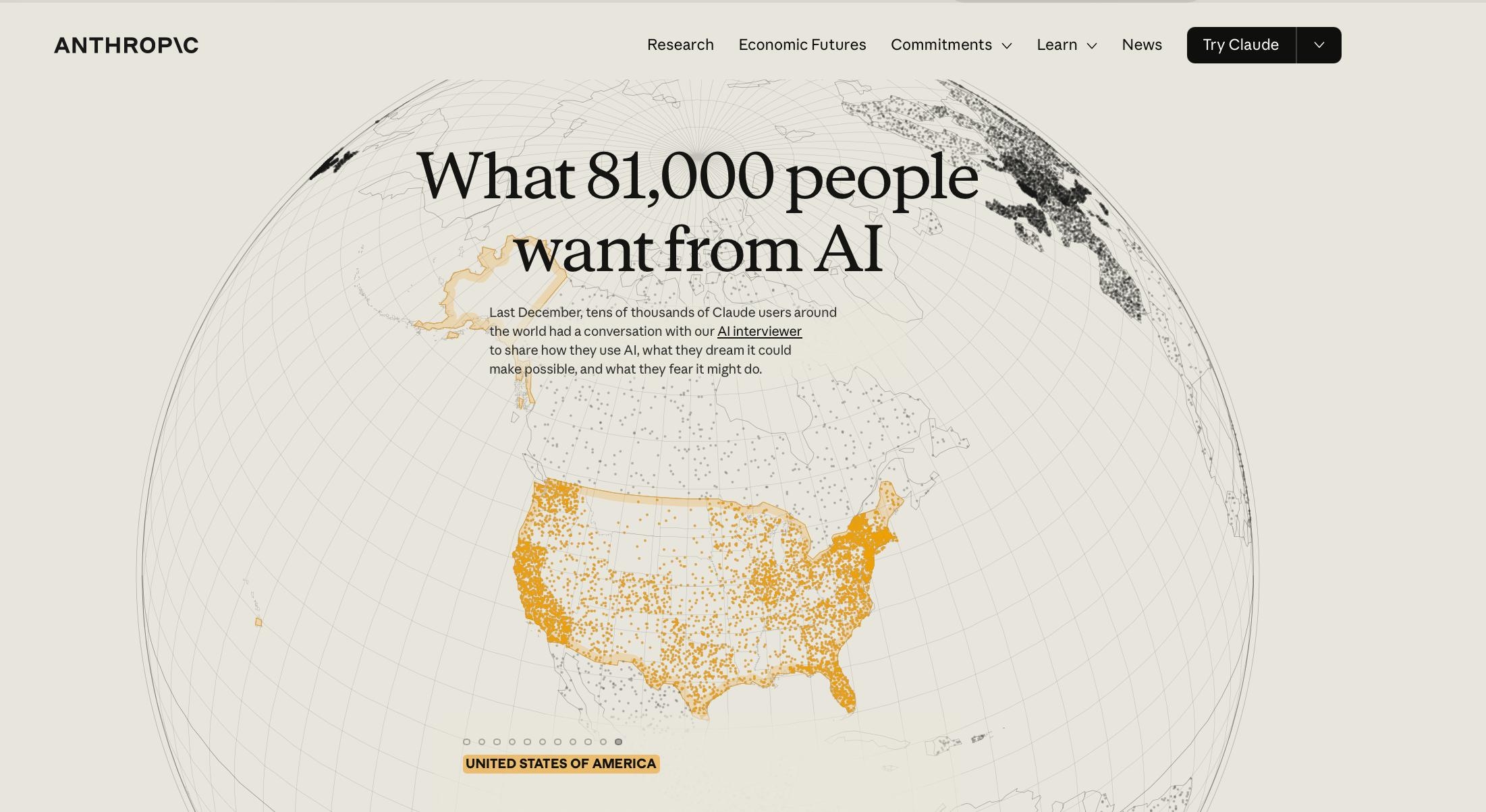 Anthropic провели крупнейший опрос об ИИ: 80 000 человек из 159 стран
