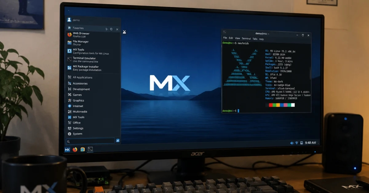 Вышло апдейт дистрибутива MX Linux 25.2 (Infinity) на базе Debian 13.5 и Linux 6.12