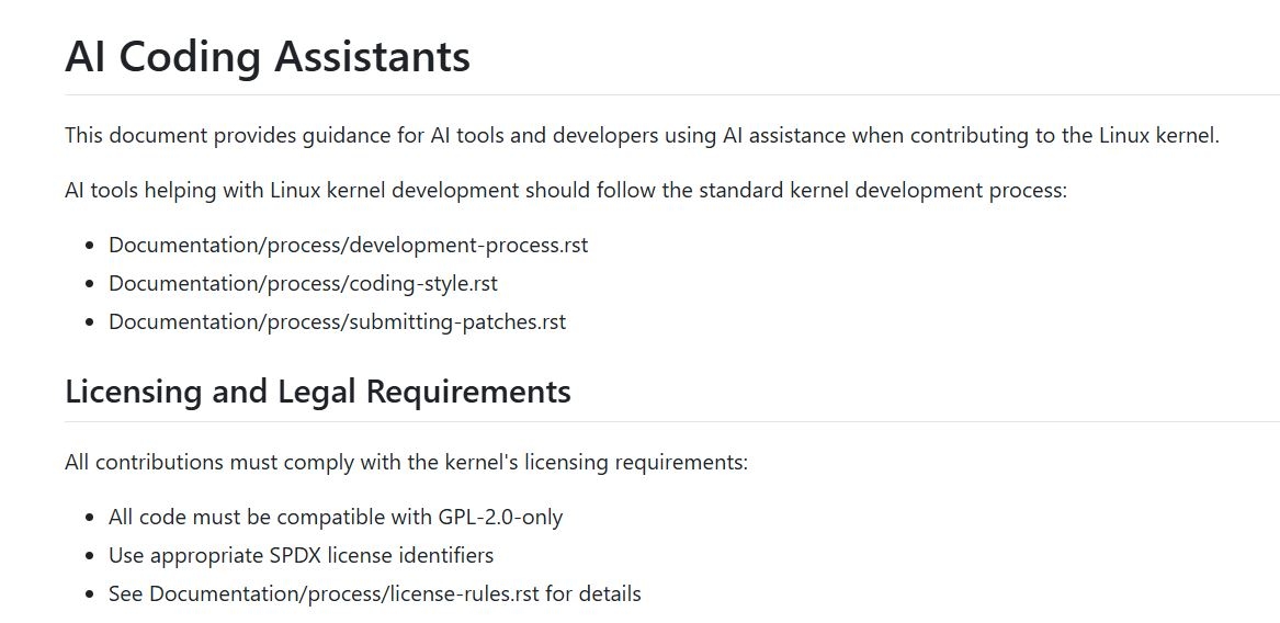 Движок Linux разрешит использование кода с поддержкой ИИ при соблюдении правил