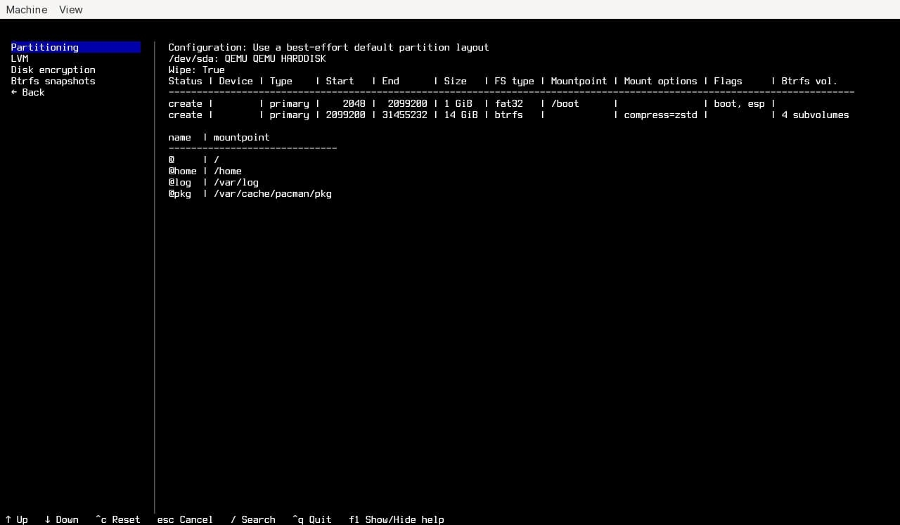 Выпуск инсталлятора Archinstall 4.0.0