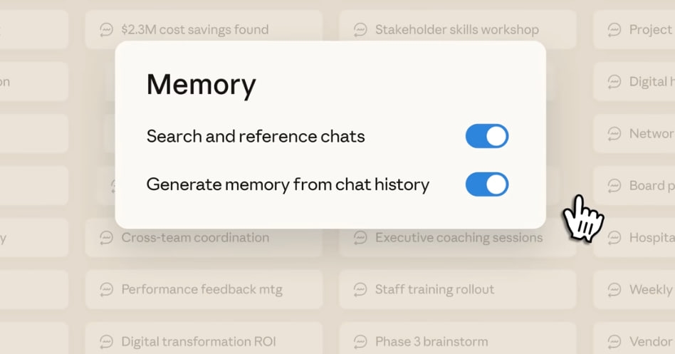 ФОпция импорта памяти из других ИИ в Claude теперь доступна для всех пользователей