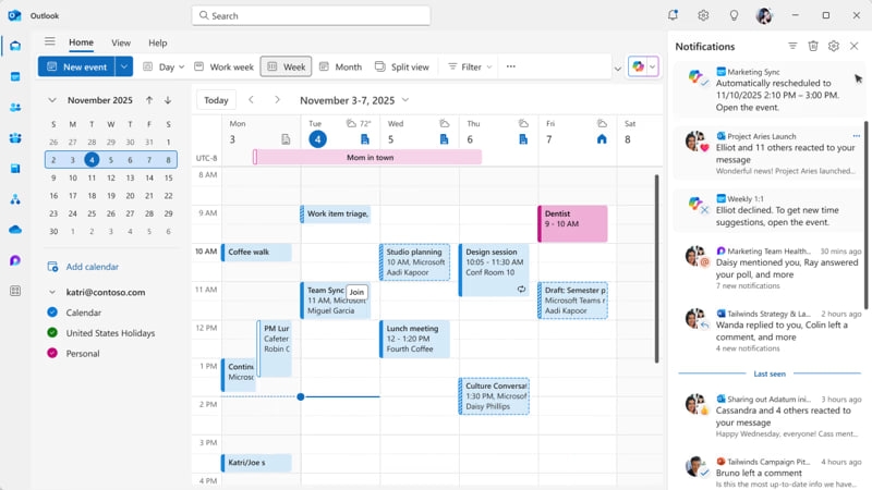 Новая опция Copilot для Outlook автоматически разрешает конфликты встреч в календаре