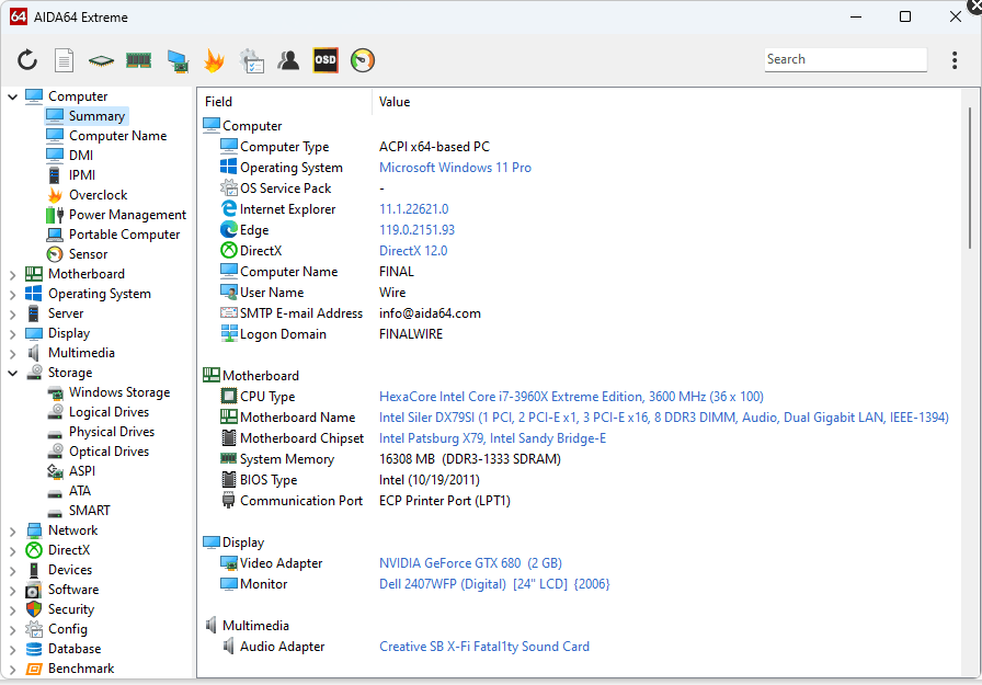 Выпуск AIDA64 8.25