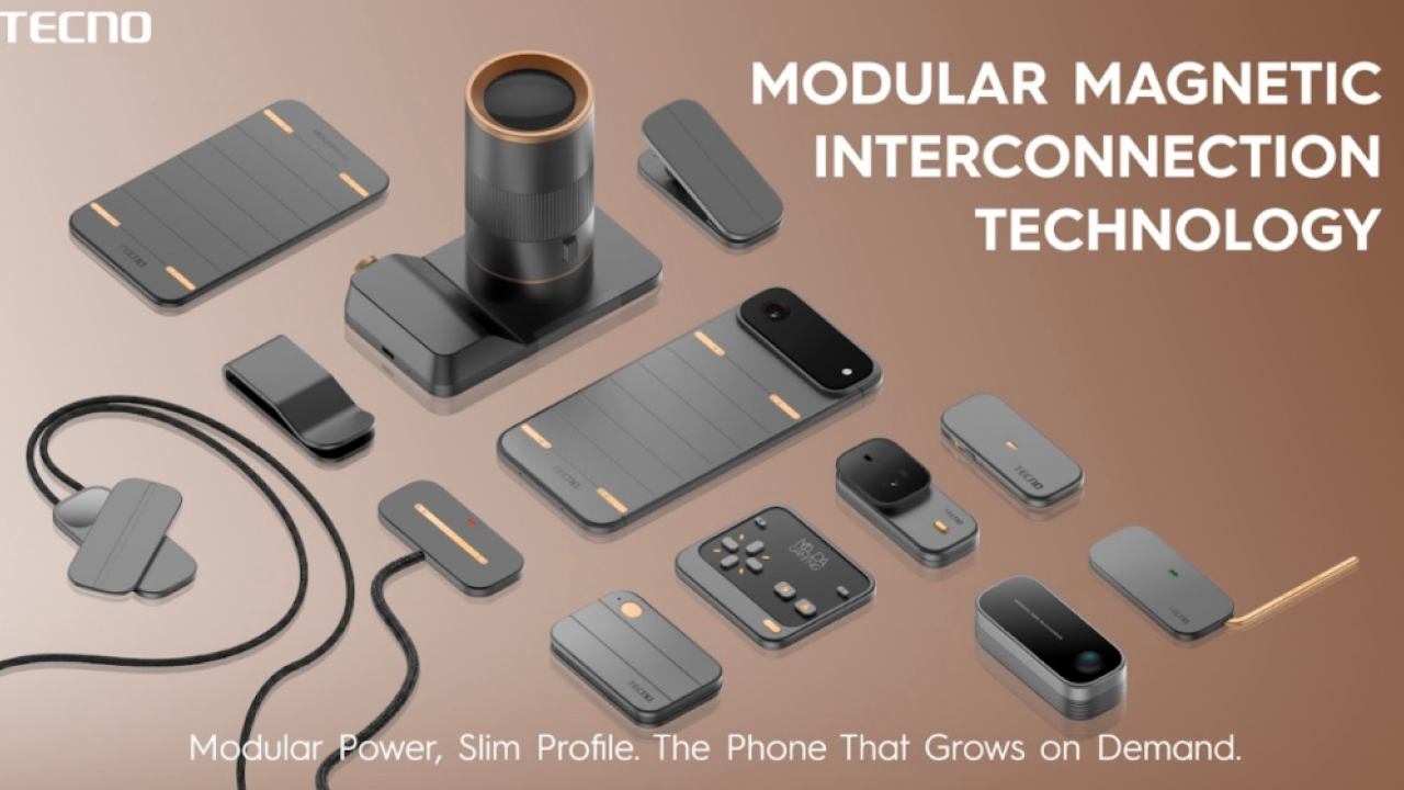 Tecno анонсировала концепт модульного смартфона с толщиной корпуса 4,9 мм