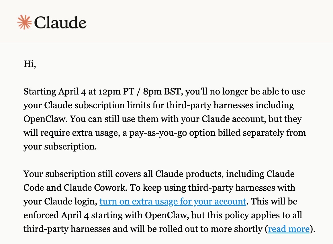 Подписчикам Claude запретили применять OpenClaw — Anthropic объяснила это непропорциональной нагрузкой