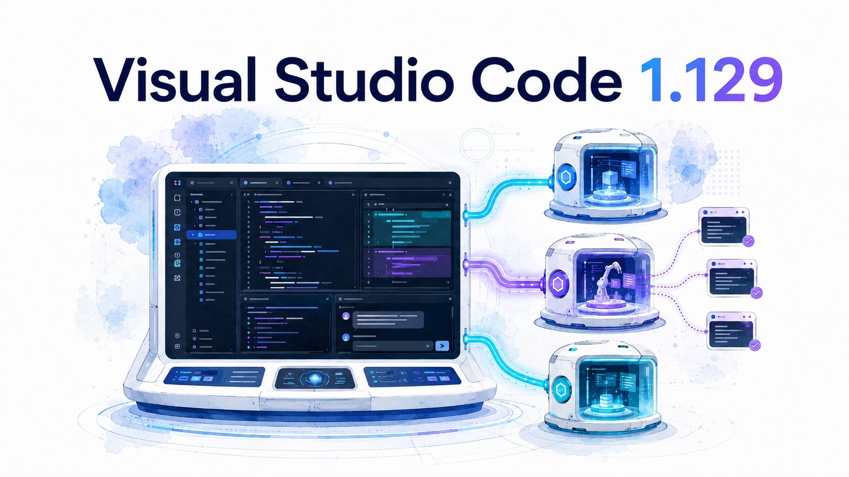 Вышел VS Code 1.129 с отдельным процессом для Copilot, Claude и Codex