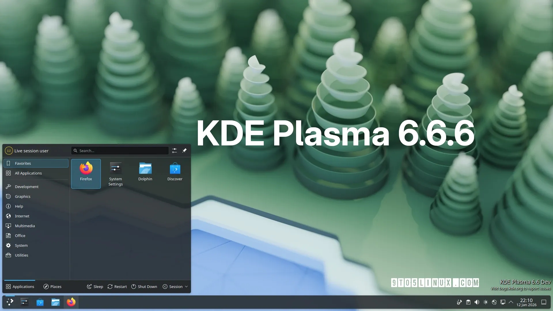 Вышло апдейт KDE Plasma 6.6.6
