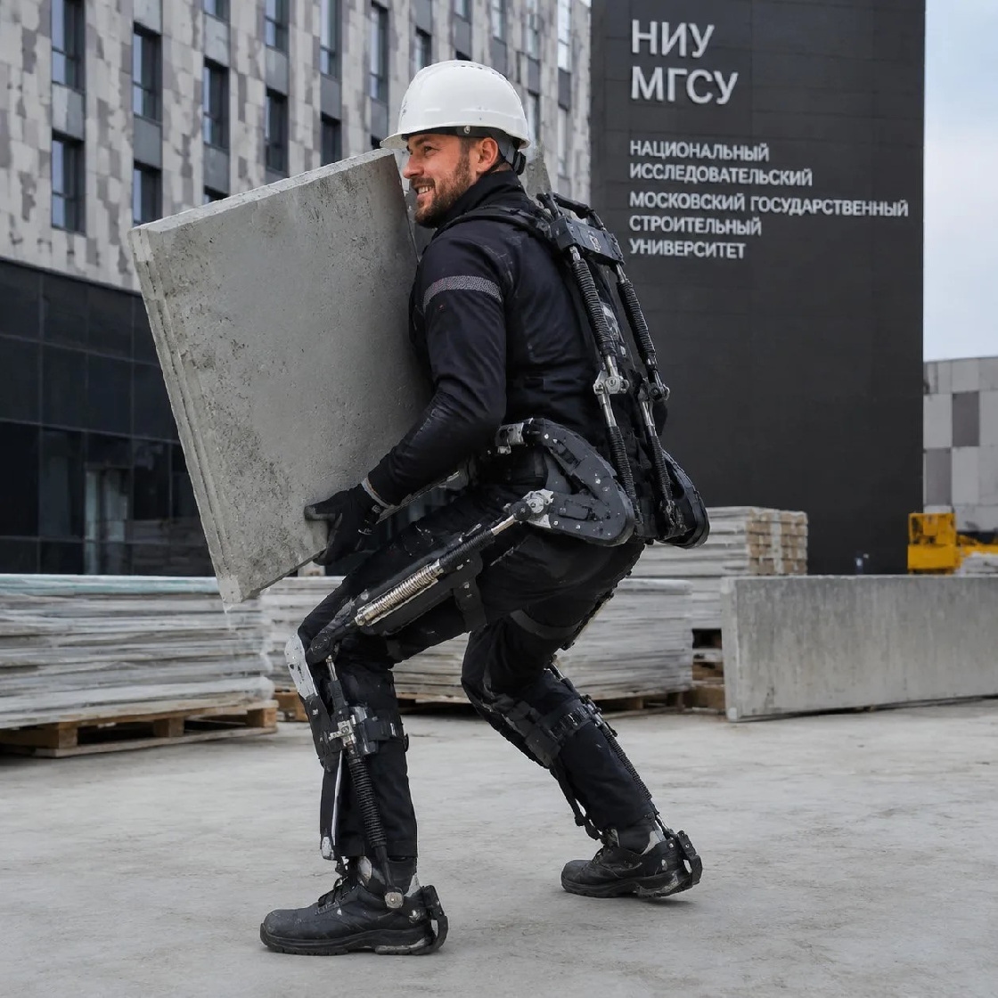 Специалисты НИУ МГСУ стартовали разработку экзоскелета для строителей с возможностью снижения нагрузки на 80%