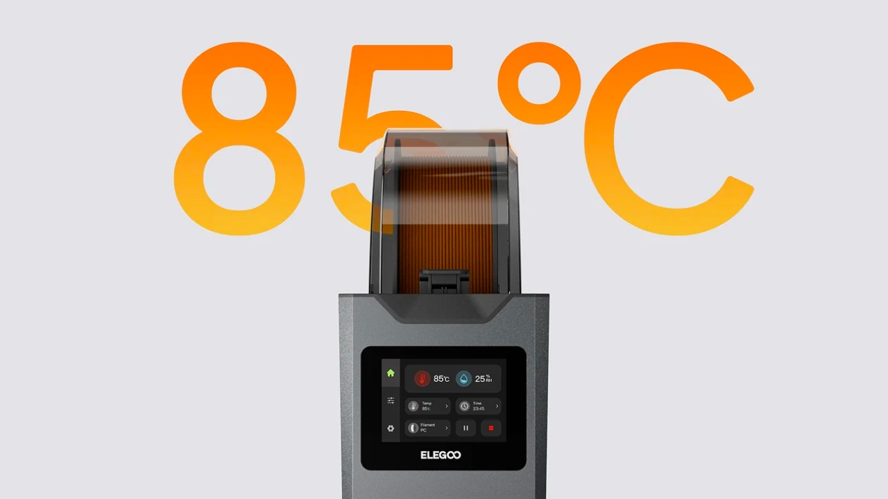 Elegoo представила свою первую сушилку для филамента с нагревом до 85 °C