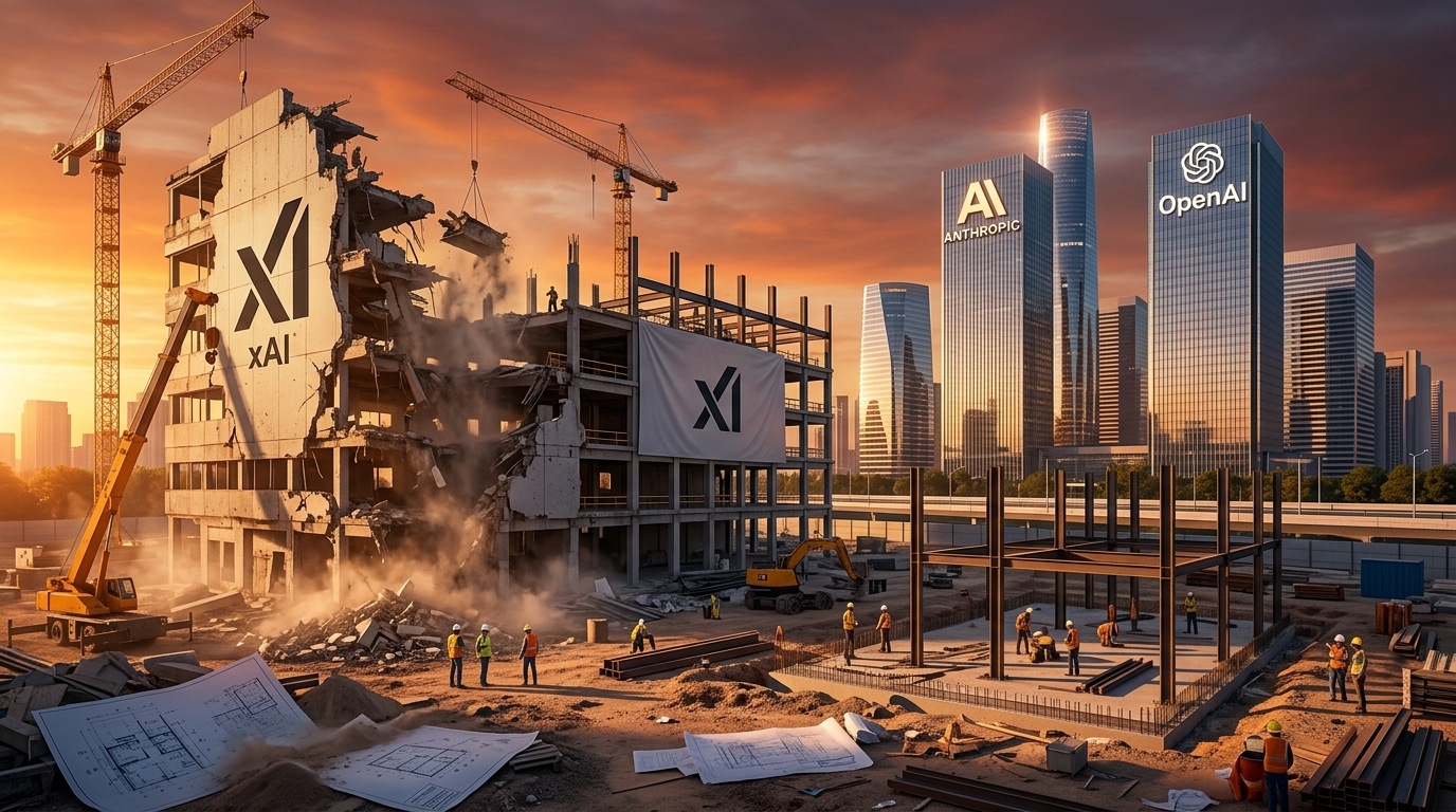 Перестройка xAI: кадровый хаос, Macrohard на паузе и вечный ребут