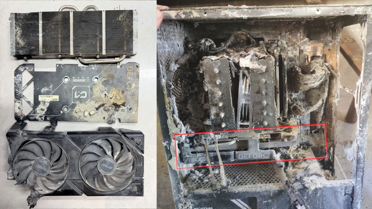 Мастер вернул к жизни видеокарту ASUS GeForce RTX 4060, побывавшую в пожаре