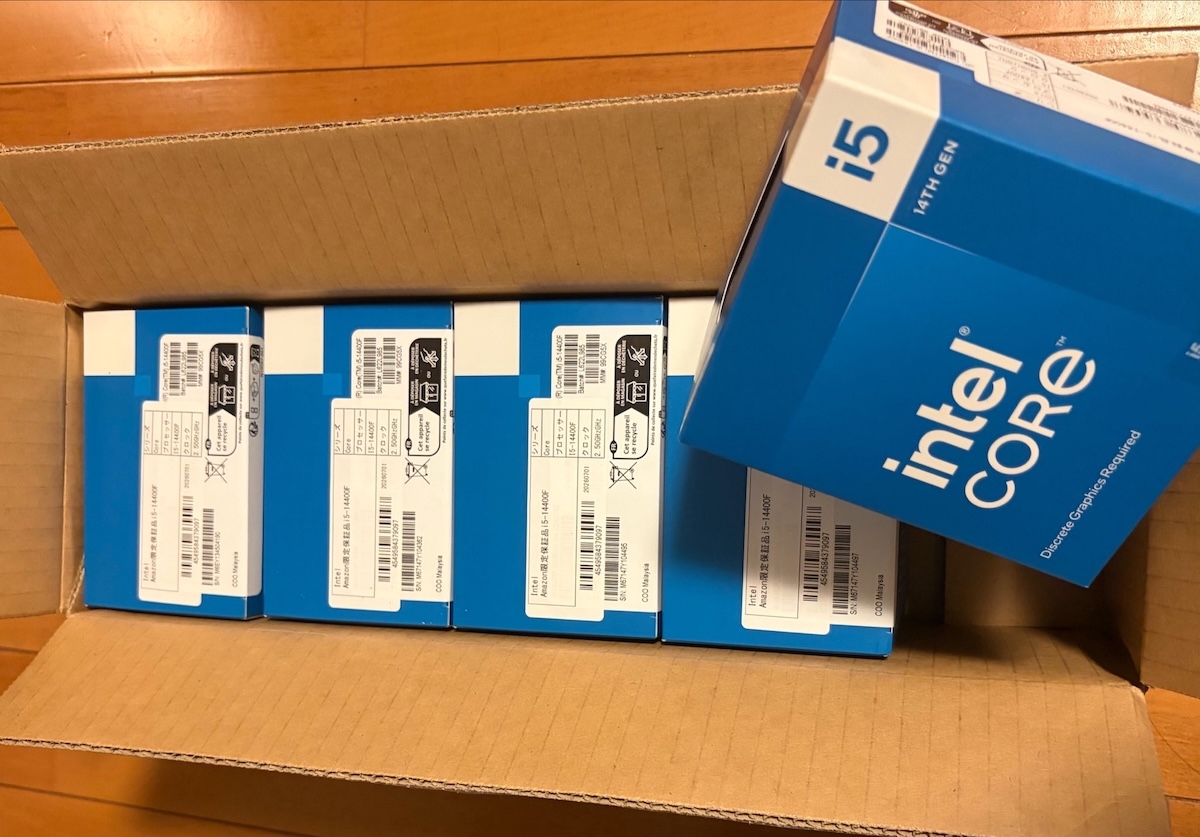 Заказчик Amazon в Японии вместо одного процессора Intel Core i5-14400 получил пять таких чипов