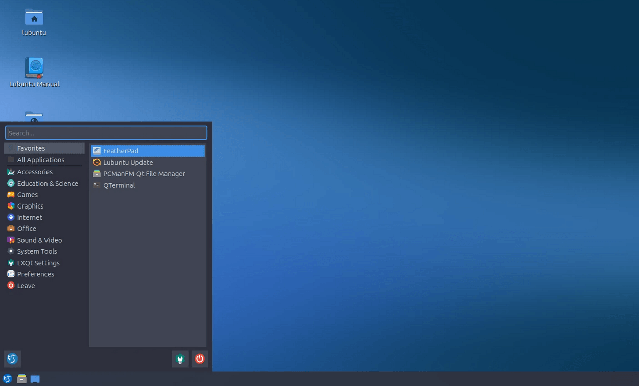 Версия среды рабочего стола LXQt 2.4.0