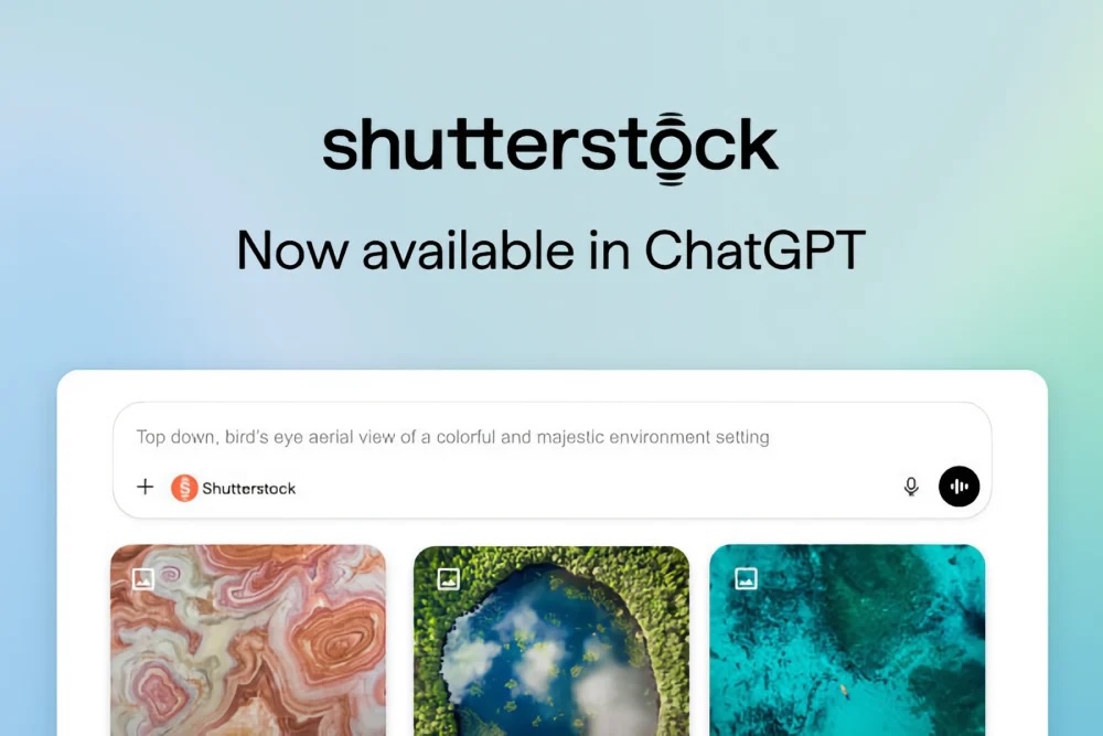 Shutterstock в приложении ChatGPT даёт возможность интегрировать лицензированный контент в рабочие процессы ИИ