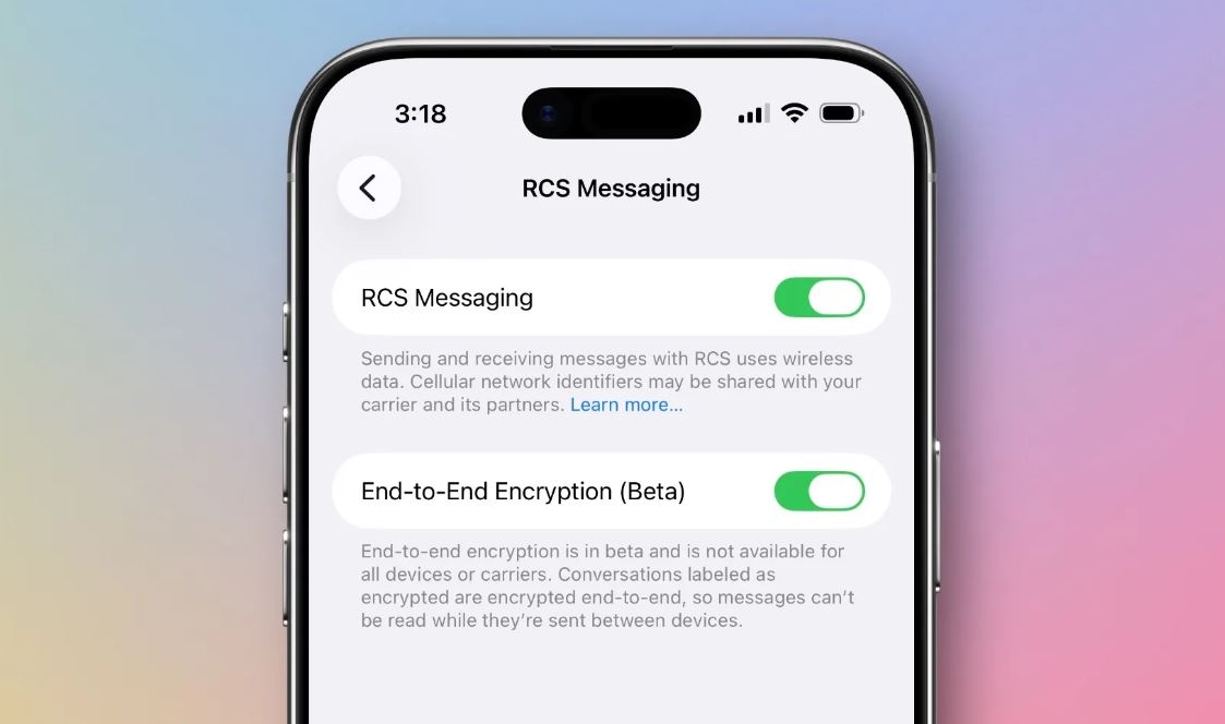 Apple снова тестирует сквозное шифрование RCS-чатов