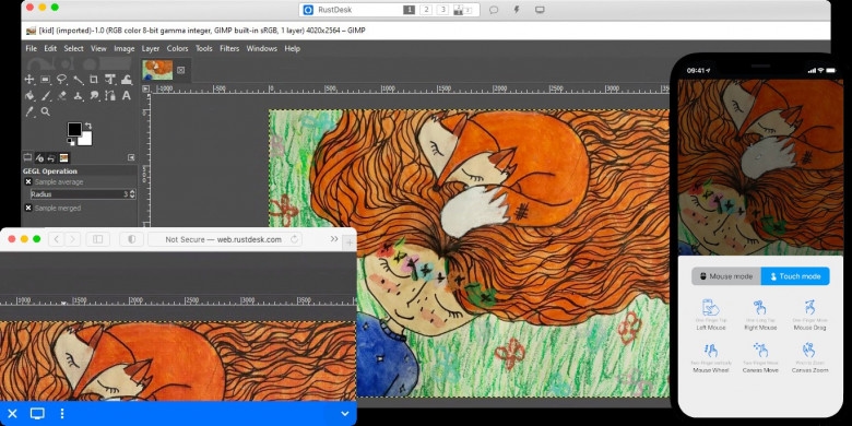 Версия обновления открытого проекта RustDesk 1.4.9