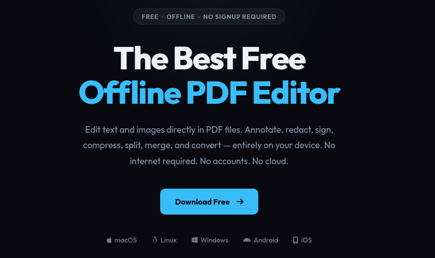 Вышло апдейт мультиплатформенного проекта RevPDF 4.6.5 — альтернатива Adobe Acrobat