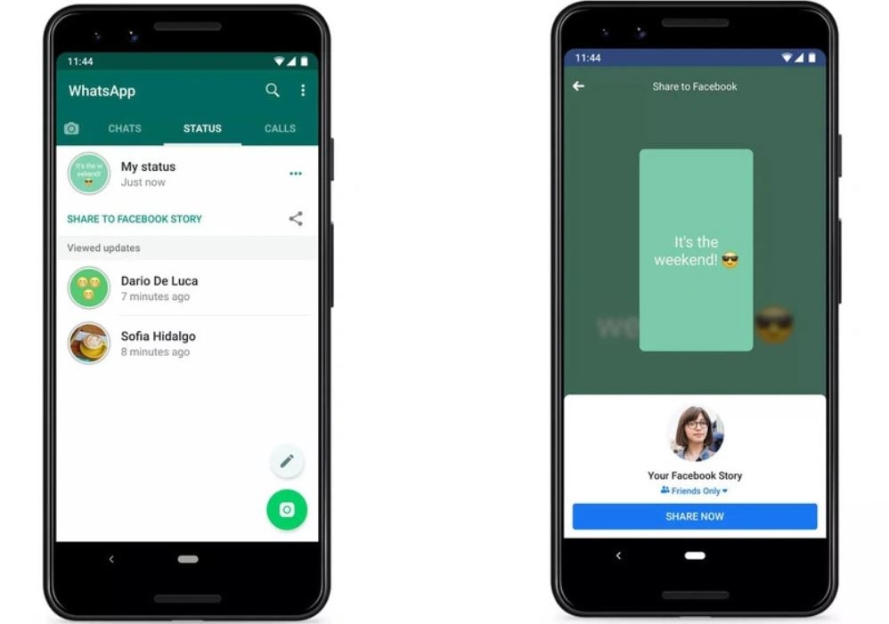 WhatsApp** тестирует редактирование подписей к статусам на Android