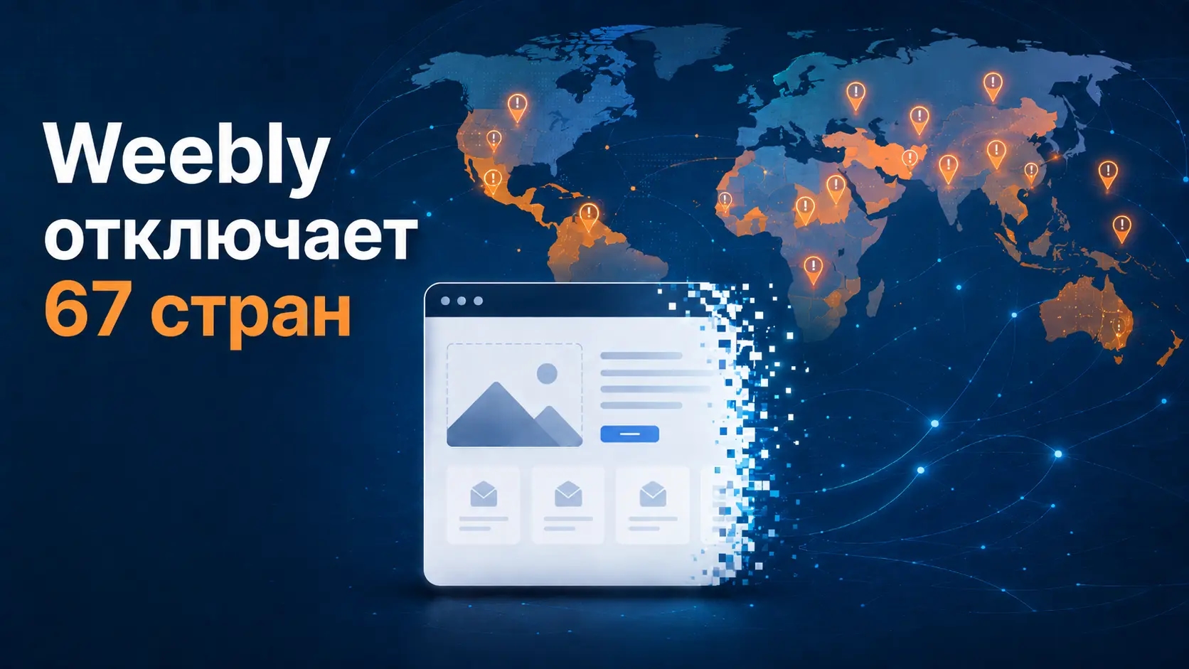 Weebly отключает 67 стран: почему это не просто новость про один конструктор сайтов