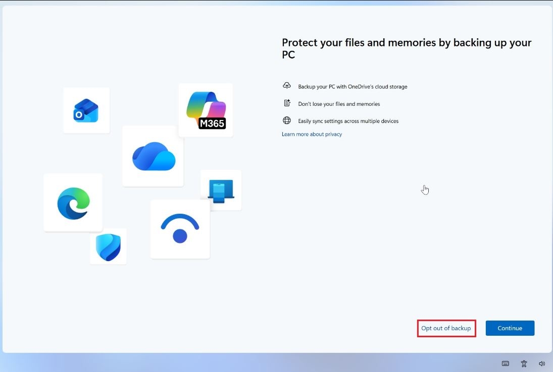 В Windows 11 откажутся от уведомлений о резервном копировании OneDrive