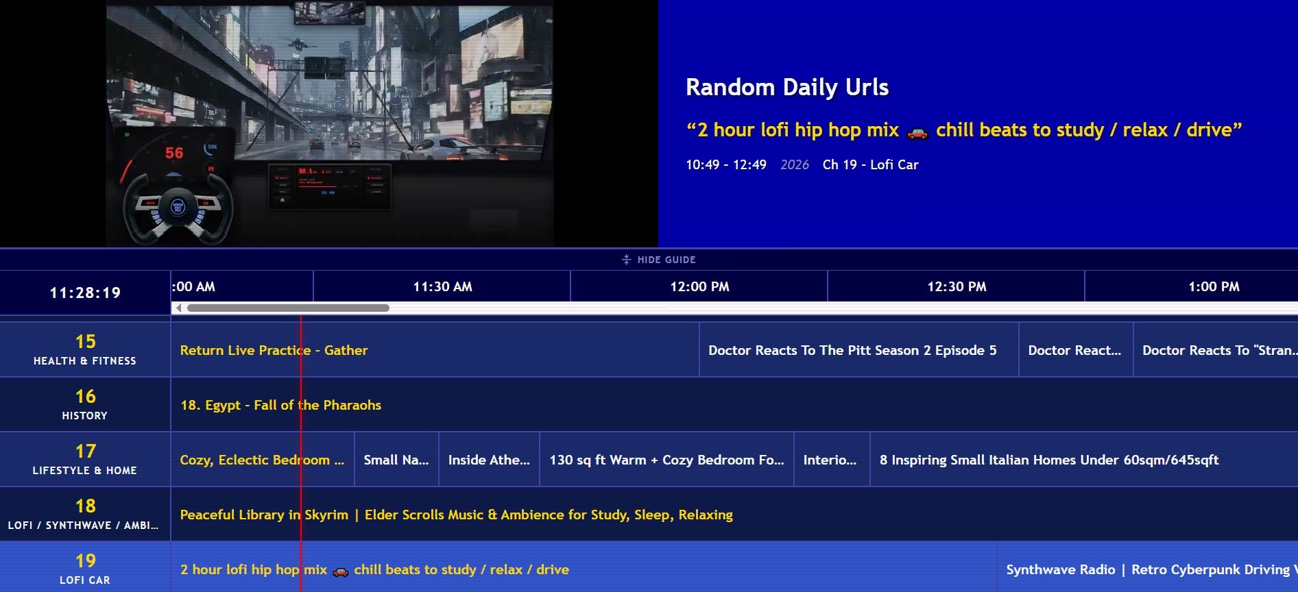 Представлено веб-приложение для просмотра YouTube как ТВ