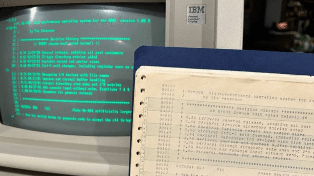 Microsoft опубликовала исходный исходник 86-DOS 1.00