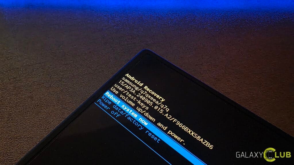 Samsung сократила меню восстановления в One пользовательский оболочку 8.5 beta