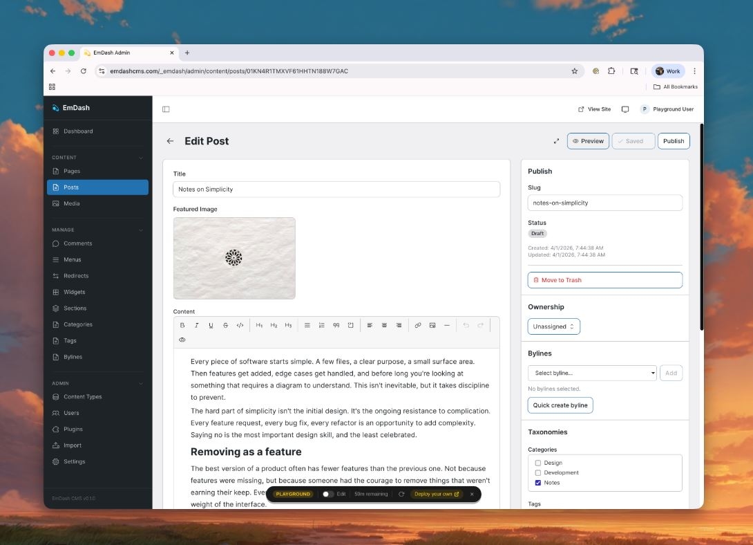Cloudflare представила CMS EmDash — альтернативу WordPress