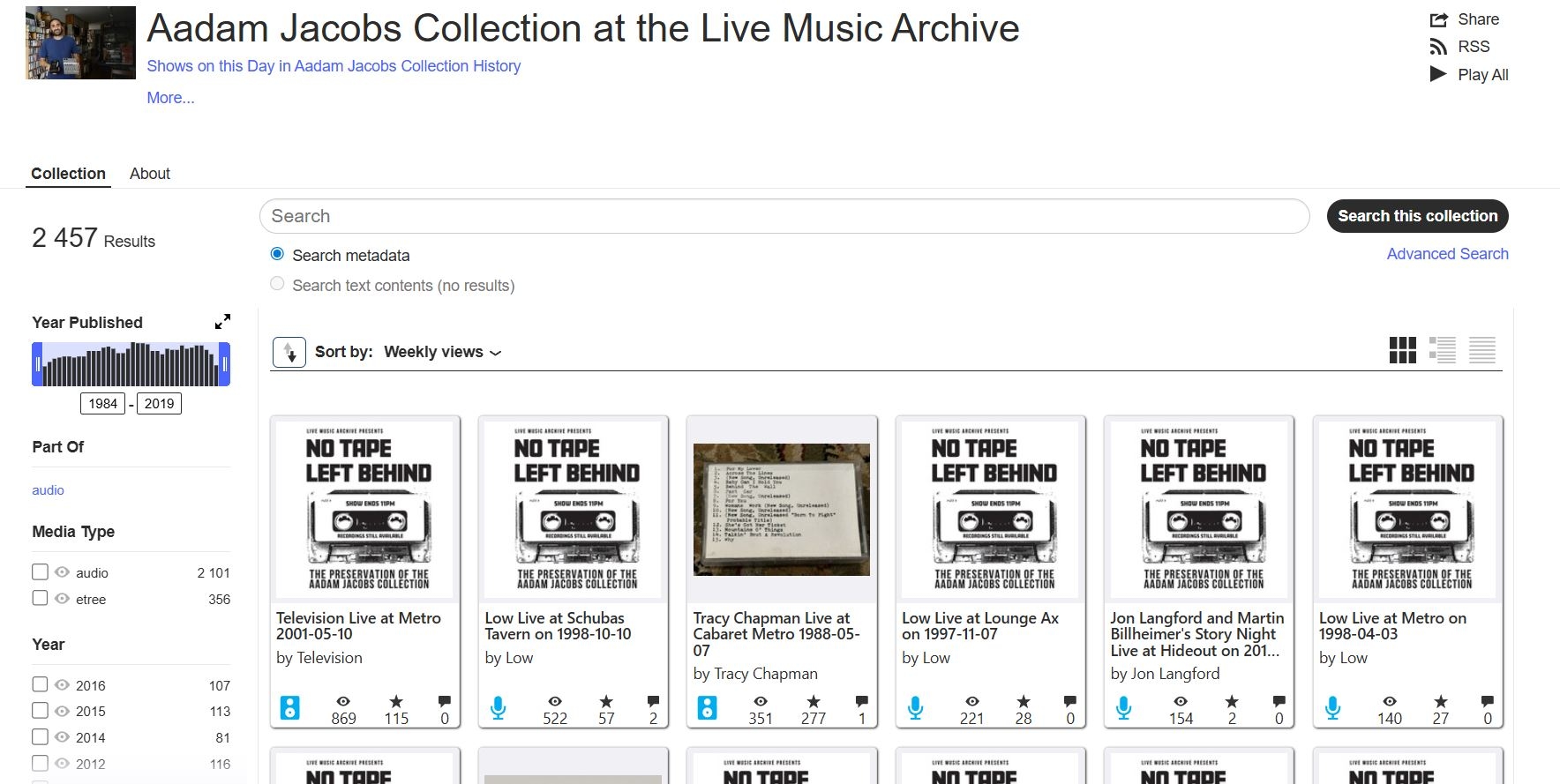Тысячи записей концертов появились в Интернет-архиве