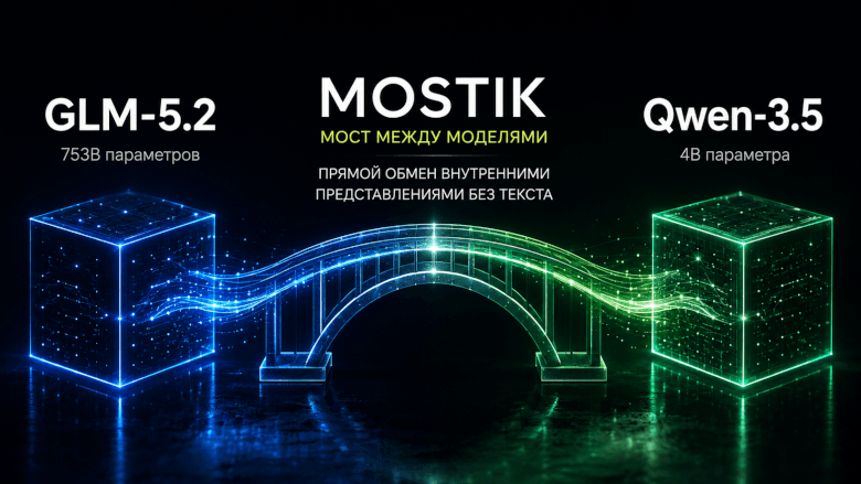 Стартап-компания Mostik связал GLM-5.2 и Qwen-3.5 без текстового обменаа