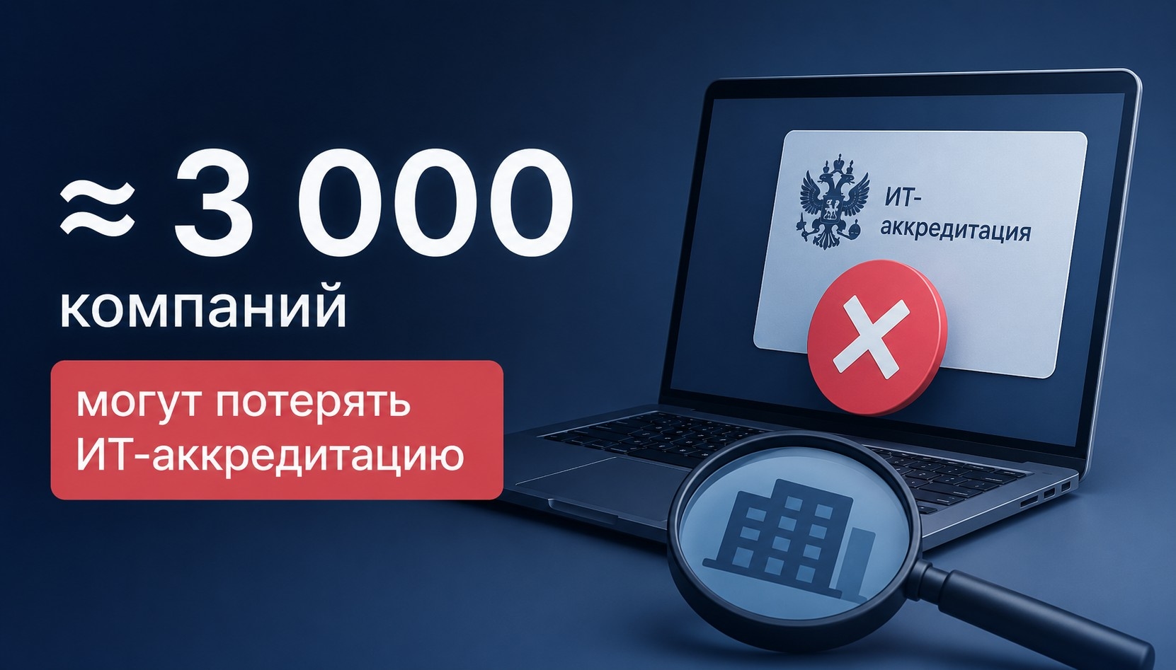 Почти 3 тыс. компаний могут потерять ИТ-аккредитацию от Минцифры (проверьте своего работодателя в списке)