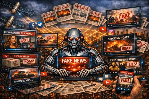 Вот так ИИ распространяет фэйковые статьи на е