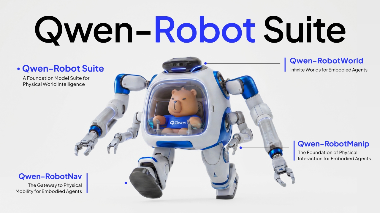 Alibaba представила Qwen-Robot Suite — набор AI-моделей для роботов и физических агентов