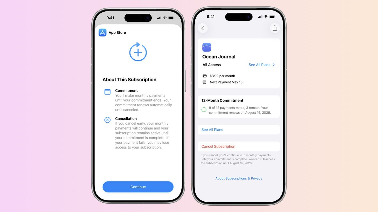 Apple добавила свежий тип подписок в App Store — ежемесячный, но с обязательством на год