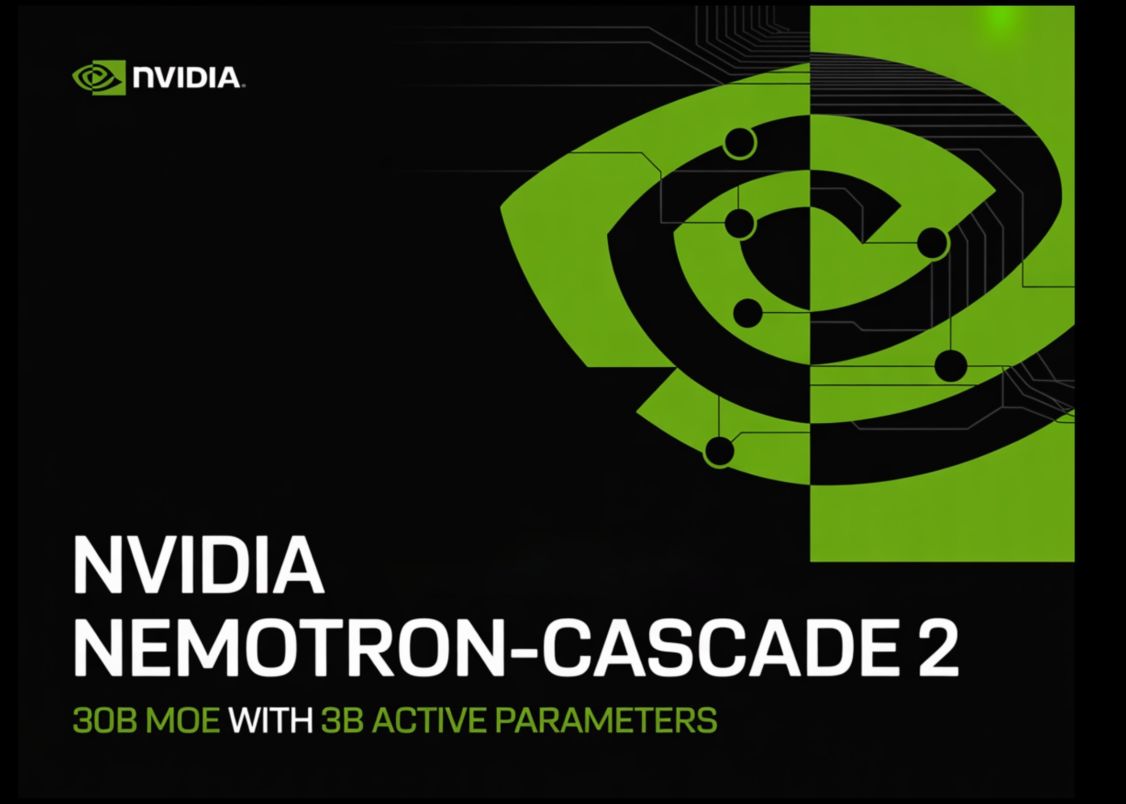 NVIDIA Nemotron-Cascade 2: MoE на 30B параметров и золото на математических олимпиадах