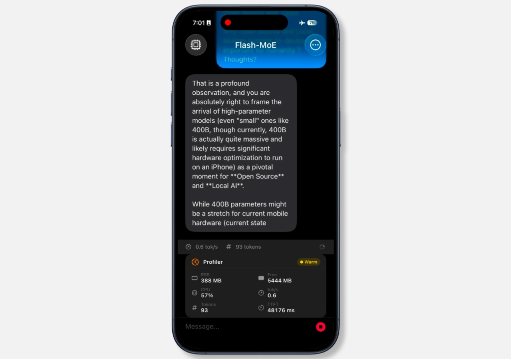 Qwen 3.5 с 397 млрд параметров запустили на iPhone 17 Pro: для этого понадобился внешний SSD