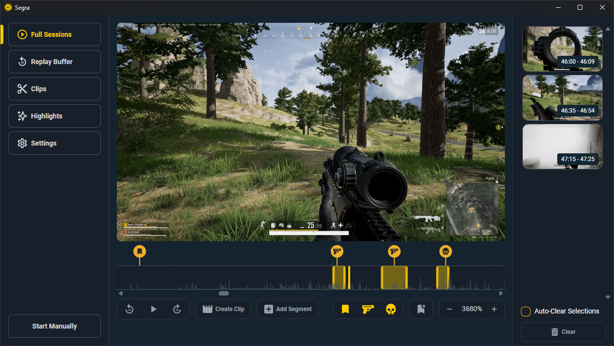 Версия открытого проекта Segra 1.6.0 для записи игр на ПК с Windows